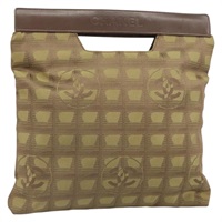 【原宿店限定】シャネル CHANEL ハンドバッグ ニュートラベルライン ナイロン ベージュ レディース 161076V