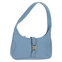 【原宿店限定】サルヴァトーレフェラガモ Salvatore Ferragamo ショルダーバッグ レザー ブルー シルバー レディース 155317V