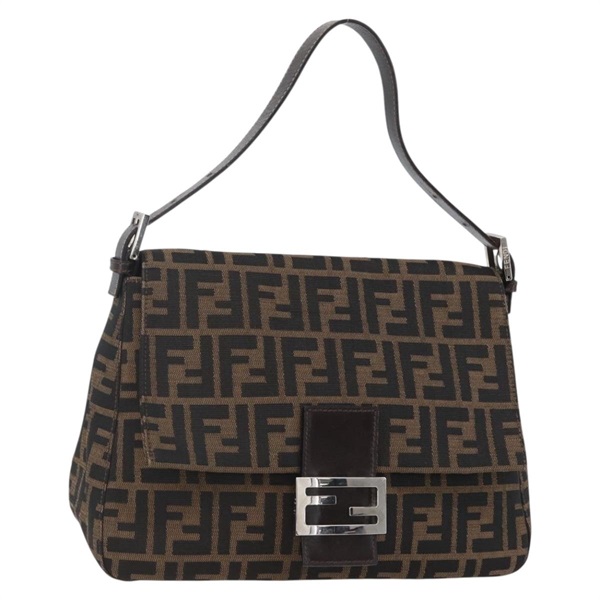 【原宿店限定】フェンディ FENDI マンマバゲット ショルダーバッグ ズッカキャンバス ブラック ブラウン レディース tb1254V