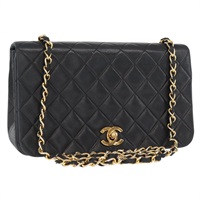 【原宿店限定】シャネル CHANEL ショルダーバッグ マトラッセ チェーン ラムスキン ブラック ゴールド レディース 158097SAV