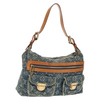 【原宿店限定】ルイ・ヴィトン LOUIS VUITTON バギーPM ショルダーバッグ モノグラムデニム ブルー M95049 レディース 158781V