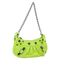 【原宿店限定】バレンシアガ BALENCIAGA ルカゴールミニ ショルダーバッグ レザー グリーン シルバー 695814 レディース 158885SAM