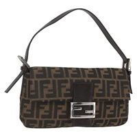 【原宿店限定】フェンディ FENDI マンマバゲット ショルダーバッグ ズッカキャンバス ブラック ブラウン レディース 158887SM