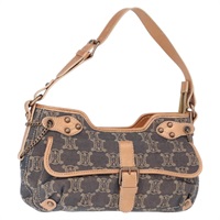 【原宿店限定】セリーヌ CELINE ショルダーバッグ パリマカダムキャンバス ブルー レディース 159787V