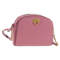 【原宿店限定】サルヴァトーレフェラガモ Salvatore Ferragamo ショルダーバッグ ガンチーニ レザー ピンク ゴールド レディース BA8838V