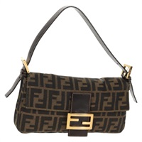 【原宿店限定】フェンディ FENDI マンマバゲット ショルダーバッグ ズッカキャンバス ブラック ブラウン レディース 157134V