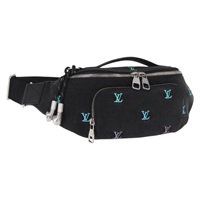 【原宿店限定】ルイ・ヴィトン LOUIS VUITTON ラッシュバムバッグ ショルダーバッグ モノグラムデニム デニム ブラック M13961 レディース BA9222AM