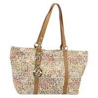 【原宿店限定】フェンディ FENDI トートバッグ ズッキーノキャンバス マルチカラー ゴールド レディース 161008V