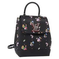 【原宿店限定】ルイ・ヴィトン LOUIS VUITTON ロックミー バックパック フローラル プリント レザー ブラック マルチカラー M54848 レディース ka827M