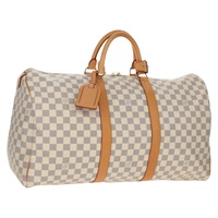【原宿店限定】ルイ・ヴィトン LOUIS VUITTON キーポル50 ボストンバッグ ダミエ アズール N41430 レディース 154925V