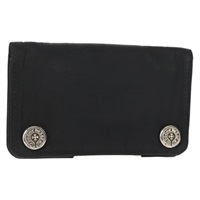 【原宿店限定】クロムハーツ Chrome Hearts 1ジップウォレット 財布 ナイロン ブラック レディース 158100SAM