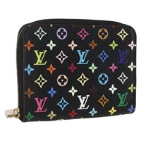【原宿店限定】ルイ・ヴィトン LOUIS VUITTON ジッピーコインパース コインケース モノグラム・マルチカラー ブラック M93740 レディース 159614V