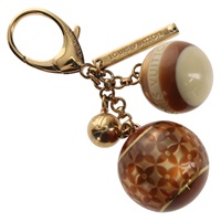 【原宿店限定】ルイ・ヴィトン LOUIS VUITTON ビジュー サック ミニ ラン クロワゼット キーホルダー メタル ゴールドトーン M65699 レディース 143036M