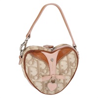 【原宿店限定】クリスチャンディオール Christian Dior ポーチ トロッターキャンバス ロマンティック PVC ベージュ シルバー レディース 153669V