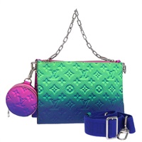 【原宿店限定】ルイ・ヴィトン LOUIS VUITTON トリオポーチNM ポーチ モノグラムイリュージョン グリーン ピンク レディース 73911S