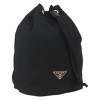 【原宿店限定】プラダ PRADA ポーチ 巾着 ナイロン ブラック レディース 155750V