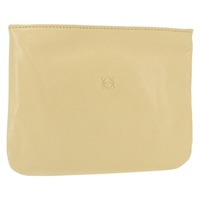 【原宿店限定】ロエベ LOEWE ポーチ レザー ベージュ ゴールド レディース 148556V