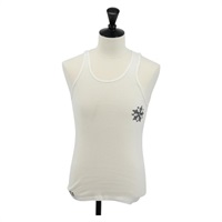 【原宿店限定】クロムハーツ Chrome Hearts タンクトップ スタープリント コットン ホワイト レディース 143046M