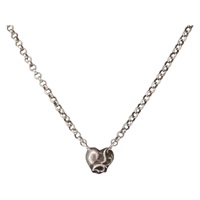 【原宿店限定】クロムハーツ Chrome Hearts ネックレス ハートチャームwithロールチェーン16インチ Ag925 シルバー レディース 146387M