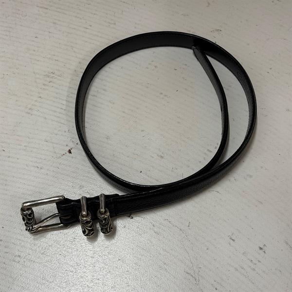 CHROME HEARTS 3PC ベルト 1INCH ブラック 925 レザー