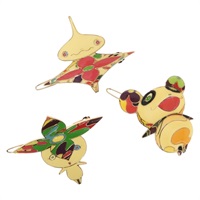 【原宿店限定】ルイ・ヴィトン LOUIS VUITTON キャラクターズ バレッタ 髪留め 村上隆 メタル ホワイト M92595 レディース 156666M