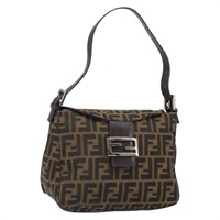 【原宿店限定】フェンディ FENDI マンマバゲット ハンドバッグ ズッカキャンバス ブラウン ブラック レディース 161713V