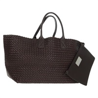 【原宿店限定】ボッテガヴェネタ BOTTEGAVENETA カバ GM ハンドバッグ イントレチャート レザー ブラウン 113129 レディース yk20176V