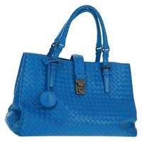 【原宿店限定】ボッテガヴェネタ BOTTEGAVENETA ローマ ハンドバッグ イントレチャート レザー ブルー 171265 レディース 161672V