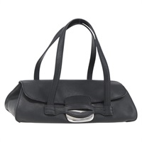 【原宿店限定】トッズ TOD’S ハンドバッグ レザー ブラック シルバー レディース 164749V