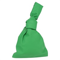 【原宿店限定】ボッテガヴェネタ BOTTEGAVENETA ミニザツイスト ハンドバッグ レザー グリーン レディース ka1532M