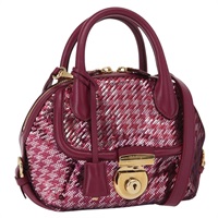 【原宿店限定】サルヴァトーレフェラガモ Salvatore Ferragamo ハンドバッグ ガンチーニ スパンコール レザー 2way ピンク ゴールド レディース 165928SAV