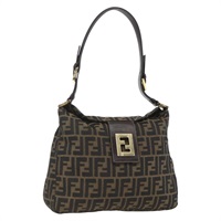 【原宿店限定】フェンディ FENDI ショルダーバッグ ズッカキャンバス ブラック ブラウン レディース 163887SAV