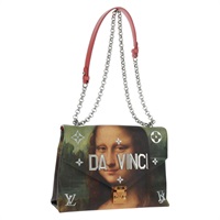 【原宿店限定】ルイ・ヴィトン LOUIS VUITTON ポシェットチェーン ショルダーバッグ マスターズコレクション モナリザ ピンク レディース 159873M