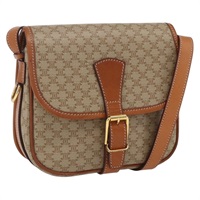 【原宿店限定】セリーヌ CELINE ショルダーバッグ マカダムキャンバス PVC ベージュ ゴールド レディース 164876V