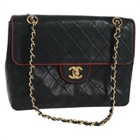 【原宿店限定】シャネル CHANEL ショルダーバッグ マトラッセ チェーン ラムスキン ブラック ゴールド レディース 157555SAV