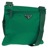 【原宿店限定】プラダ PRADA ショルダーバッグ ナイロン グリーン シルバー レディース 164302V