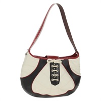 【原宿店限定】セリーヌ CELINE ショルダーバッグ ワールドカップ2002 レザー ホワイト シルバー レディース 163496V