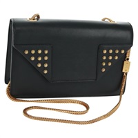 【原宿店限定】サンローラン SAINT LAURENT ショルダーバッグ チェーン レザー ブラック ゴールド 315681 レディース 165612V
