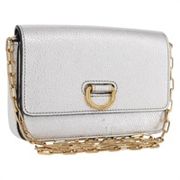 【原宿店限定】バーバリー BURBERRY ショルダーバッグ チェーン レザー ゴールド シルバー レディース ka1604M