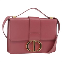 【原宿店限定】クリスチャンディオール Christian Dior ショルダーバッグ 30モンテーニュ レザー ピンク ゴールド レディース ka1677SAM