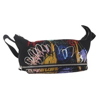 【原宿店限定】フェンディ FENDI ウエストバッグ ナイロン レザー マルチカラー シルバー レディース ka1596M