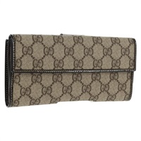 【原宿店限定】グッチ GUCCI 長財布 GGスプリーム PVC ベージュ ゴールド 212089 レディース am10616V