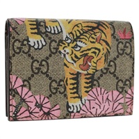 【原宿店限定】グッチ GUCCI ベンガル　コンパクトウォレット 財布 GGスプリーム PVC ベージュ ゴールド 452362 レディース 163205M