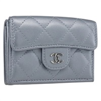 【原宿店限定】シャネル CHANEL 財布 マトラッセ ココマーク ラムスキン シルバー ゴールド レディース ka1559M