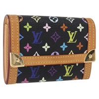 【原宿店限定】ルイ・ヴィトン LOUIS VUITTON ポルトモネ プラ コインケース モノグラムマルチカラー ブラック M92656 レディース 166409V