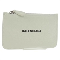【原宿店限定】バレンシアガ BALENCIAGA カードケース レザー ホワイト シルバー 594214 レディース am10469V
