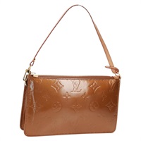 【原宿店限定】ルイ・ヴィトン LOUIS VUITTON レキシントン アクセサリーポーチ モノグラムヴェルニ ブロンズ M91133 レディース am10435V