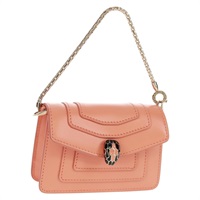 【原宿店限定】ブルガリ BVLGARI バッグチャーム レザー オレンジ レディース 158222SM