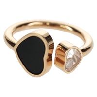 【原宿店限定】ハッピーハートリング リング・指輪 K18ローズゴールド(750) 4.3g / 829482-5210 ブラック ゴールド レディース 163894SM