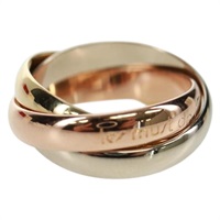 【原宿店限定】カルティエ CARTIER リング・指輪 トリニティ　3連リング イエローゴールド ゴールド レディース 165626SM